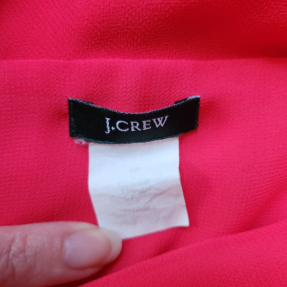J Crew Pink Silk Sleeveless Dress Womens 6p Occassion Wedding Summer